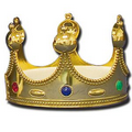 Gold Crown w/ Round Spires (4" High)